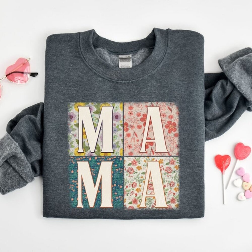 Floral Mama Sweatshirt, Mother's Day Gift, Gift For Mother